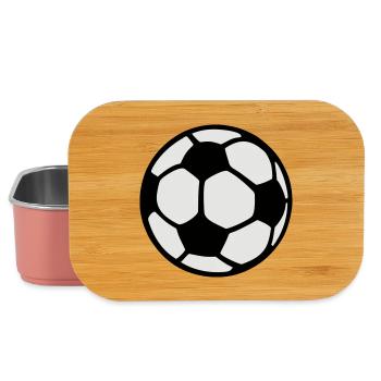 Fußball (zweifarbig) Ball - Lunch Box - Hellrosa - Vorne