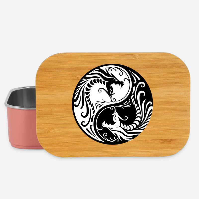 Drache Yin Yang - Lunch Box - Hellrosa