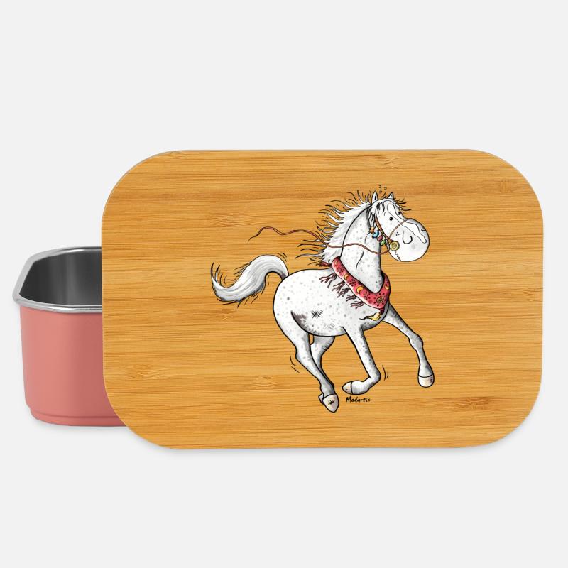 Cheval Arabe Mignon - Chevaux - Boîte à goûter - rose clair