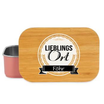 Lieblingsort Föhr - Lunch Box - Hellrosa - Vorne