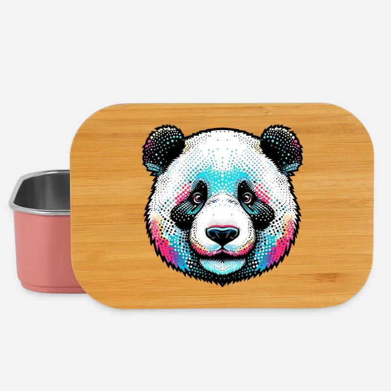 Panda - Boîte à goûter - rose clair