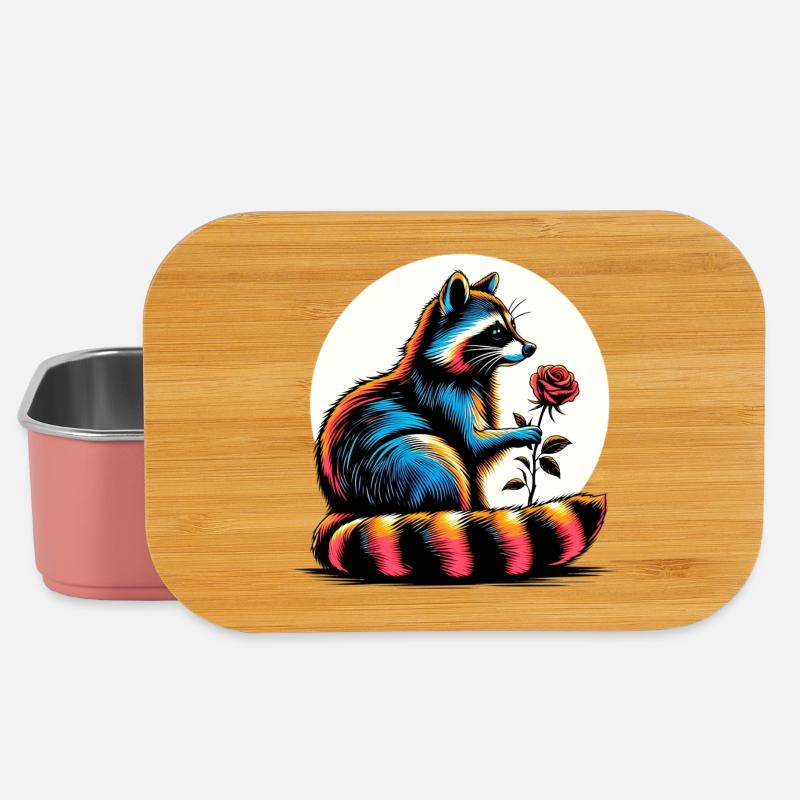 Waschbär - Lunch Box - Hellrosa