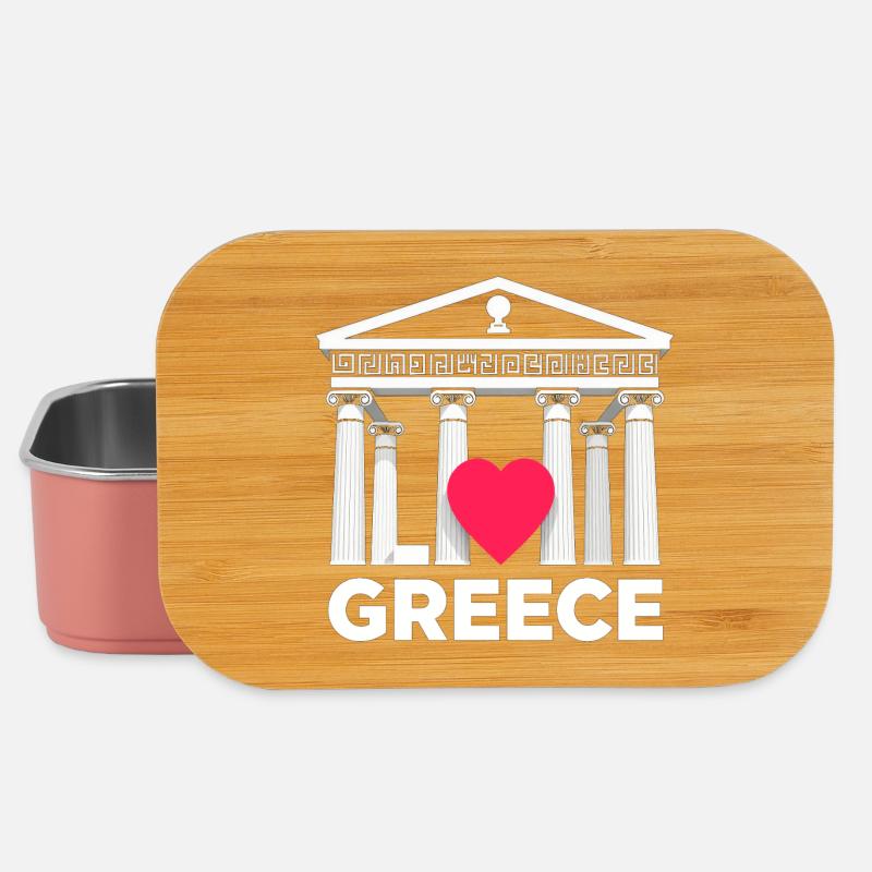Love Greece 01 - Boîte à goûter - rose clair