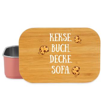 Kekse Buch Decke Sofa - Lunch Box - Hellrosa - Vorne
