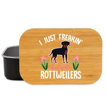 Ich liebe Rottweiler einfach - Lunch Box - Schwarz - Vorne