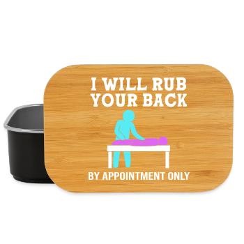 Massage Masseur Masseurin Heilpraktiker - Lunch Box - Schwarz - Vorne