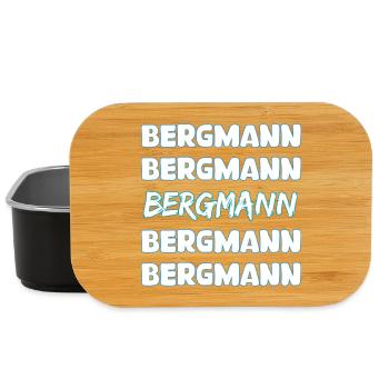 Geschenk für Bergmann - Lunch Box - Schwarz - Vorne