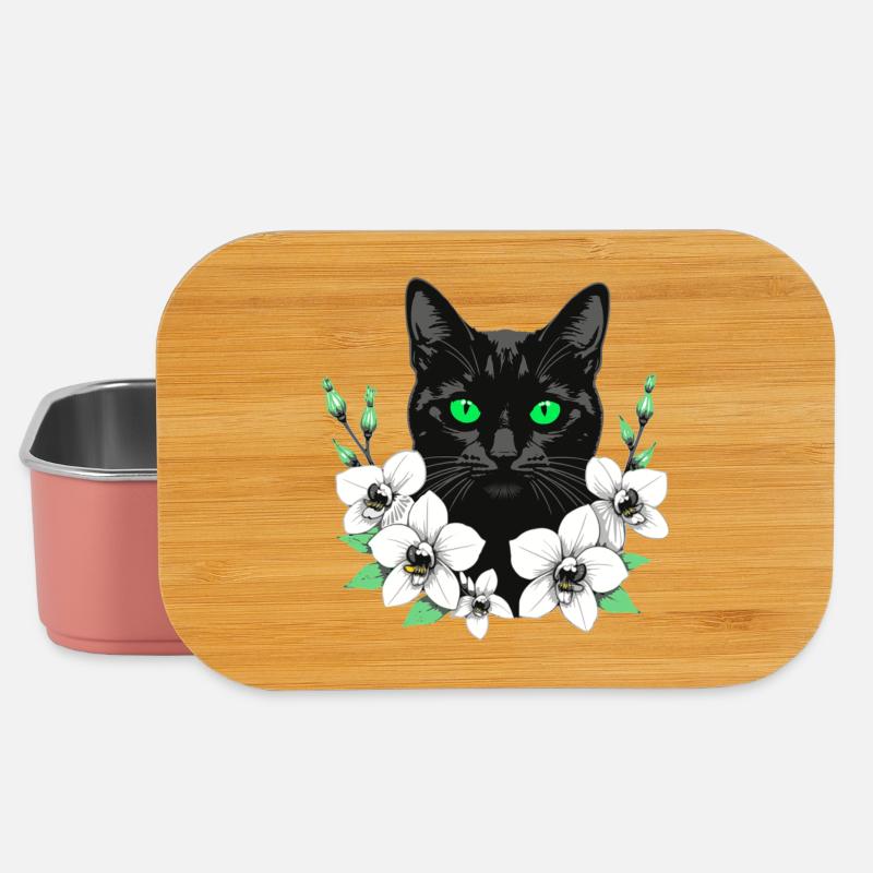 Fleur Chat - Boîte à goûter - rose clair