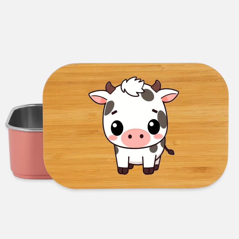 Cute cow - Lunch Box - light pink