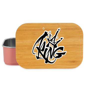 Lettrage King Graffiti - Boîte à goûter - rose clair - Devant