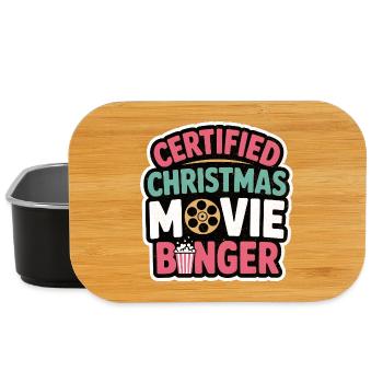 Binger certifié de films de Noël - Boîte à goûter - noir - Devant