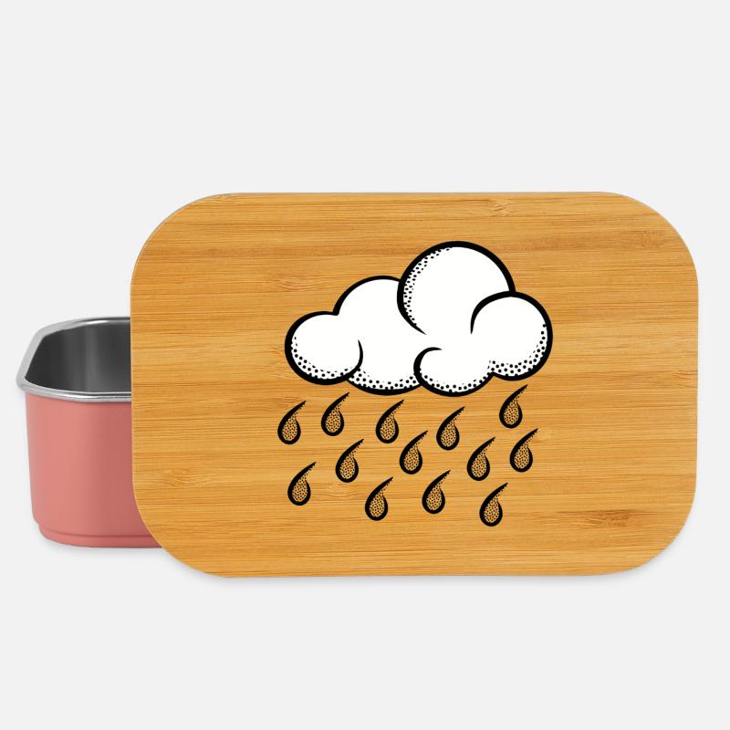 Cloud Pop Art Halftone - Lunch Box - light pink
