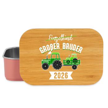 Big Brother Tractor 2026 Pregnancy Baby - Lunch Box - light pink - Front
