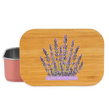 Lavendelblüten verrückt nach Lavendel - Lunch Box - Hellrosa - Vorne