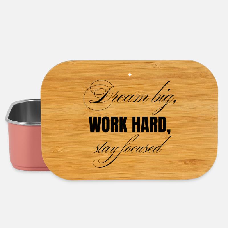 Work Hard - Lunch Box - Hellrosa