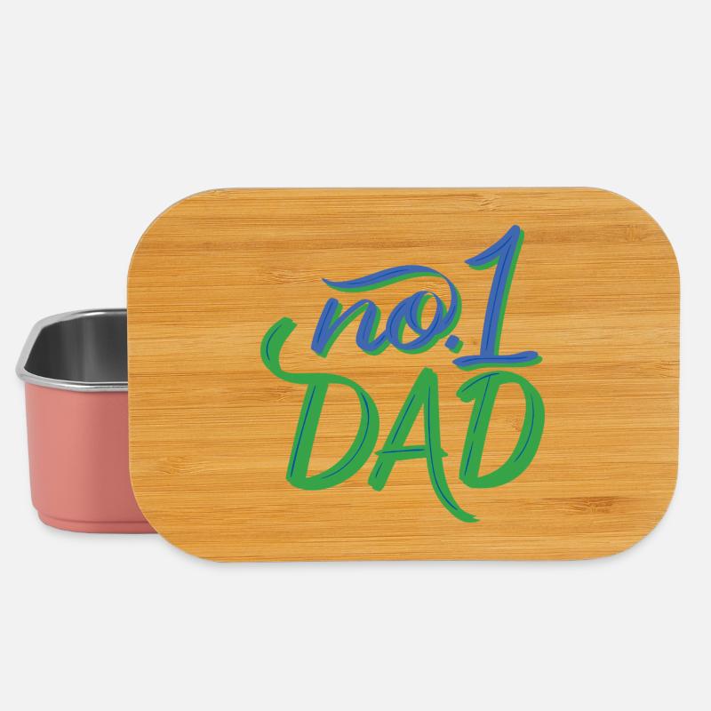 No.1 Dad – Handlettering - Lunch Box - Hellrosa