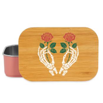 Pink Skeleton Roses - Lunch Box - light pink - Front
