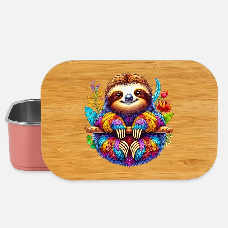 Faultier - Lunch Box - Hellrosa