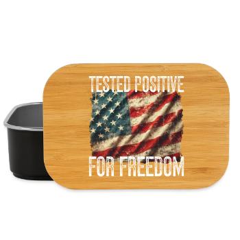 Vintage American Flag Positive - Lunch Box - black - Front