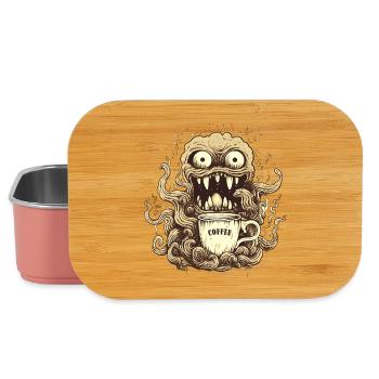 Kaffeemonster  - Koffein Zombie - Morgenmuffel - Lunch Box - Hellrosa - Vorne