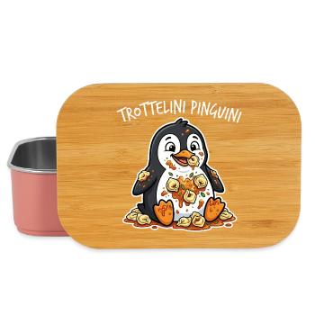 Trottelini Pinguini Pasta Cartoon - Lunch Box - Hellrosa - Vorne