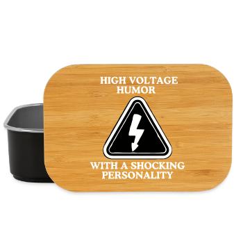 High Voltage Humor Shield - Lunch Box - black - Front