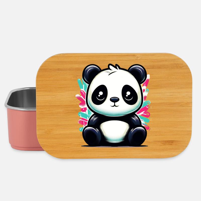 Panda - Lunch Box - Hellrosa