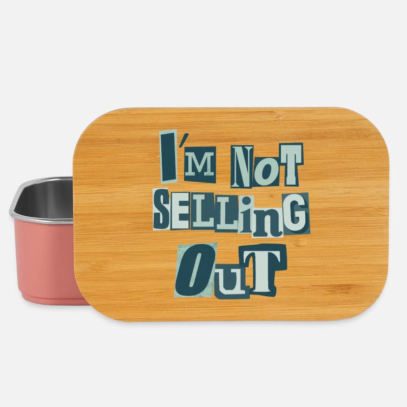 I'm not selling out (green) - Lunch Box - light pink