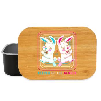Gender Reveal Easter Mom-to-be - Lunch Box - black - Front