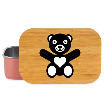 Bear Heart Love - Lunch Box - Hellrosa - Vorne