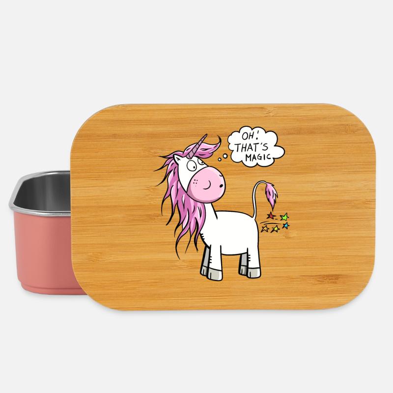 Oh! C'est magique je Licorne Pupst stardust - Boîte à goûter - rose clair