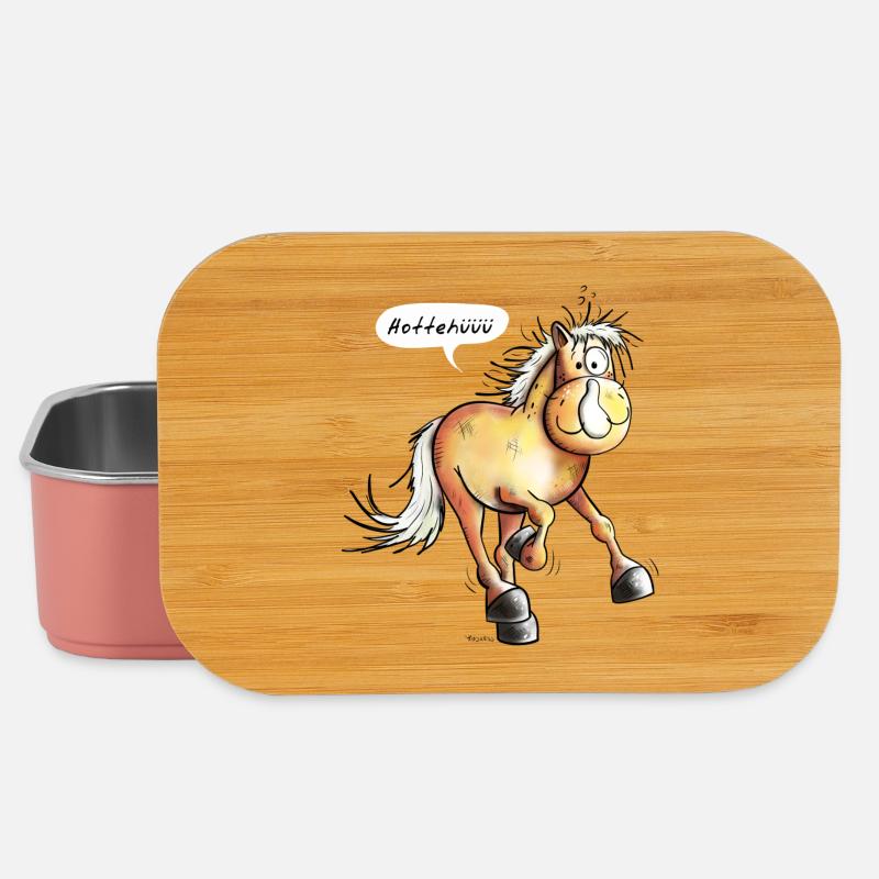 Pferdchen läuft - Pferd - Pferde - Fuchs - Fohlen - Lunch Box - Hellrosa