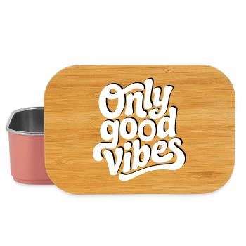Positive Vibes Hand Lettering Design - Lunch Box - light pink - Front