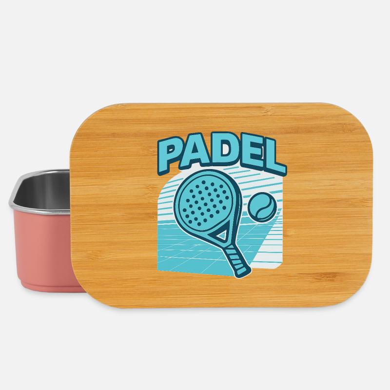 Padel Paddle Ball Rétro Blue - Boîte à goûter - rose clair