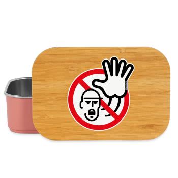Panneau d’avertissement / Avertissement / Interdiction (Symbole / 3C) - Boîte à goûter - rose clair - Devant