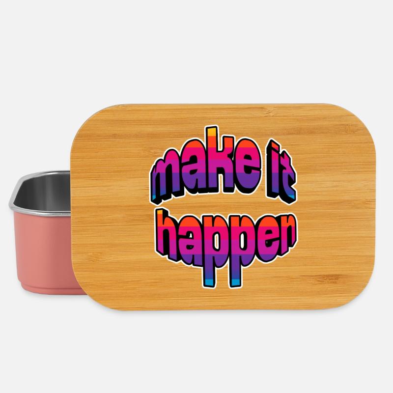 Make It Happen Gradient - Lunch Box - light pink