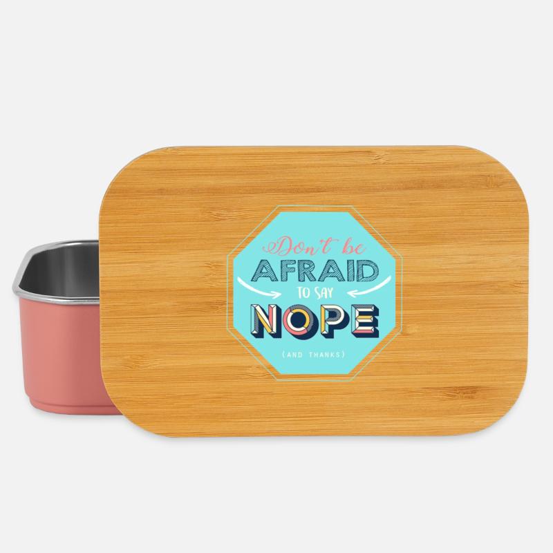 Nope design - Boîte à goûter - rose clair