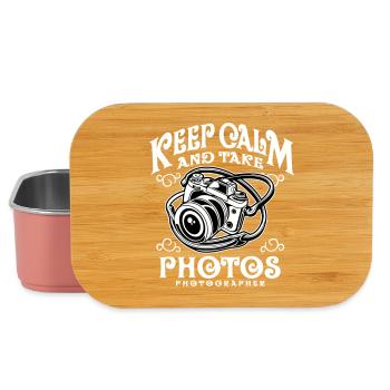 Keep Calm and take photos - Lunch Box - Hellrosa - Vorne