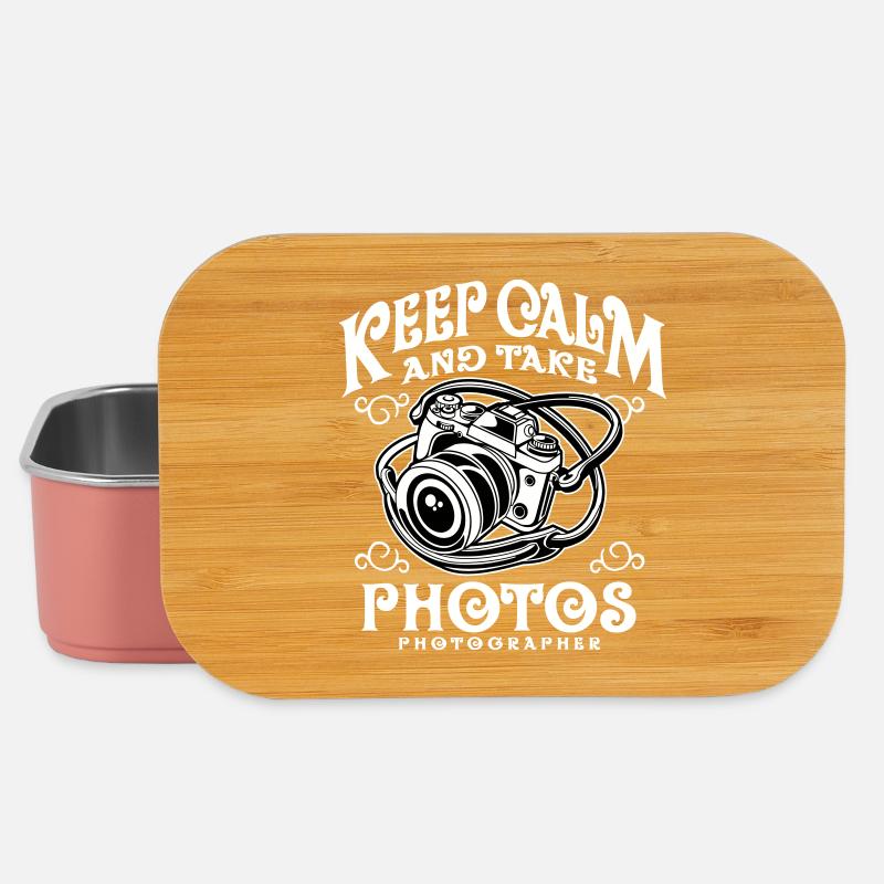 Keep Calm and take photos - Lunch Box - light pink