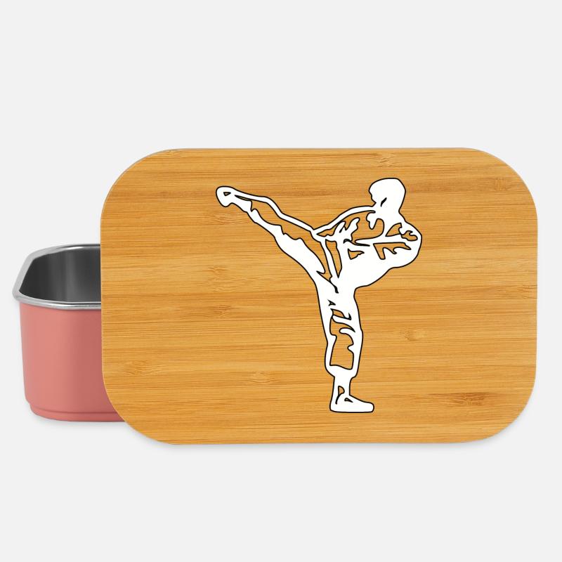 Karate White - Lunch Box - light pink