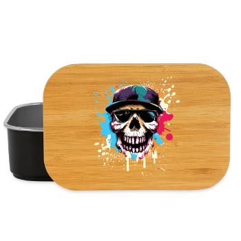 Rue urbaine Skull et Splash - Boîte à goûter - noir - Devant