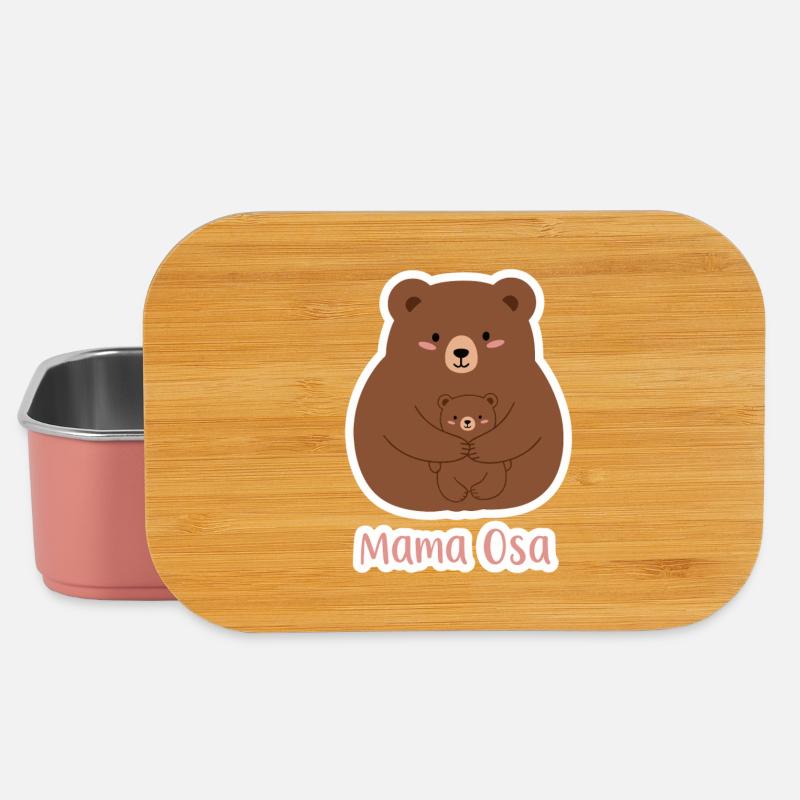 Mama Bear - Lunch Box - light pink