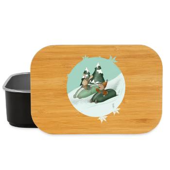 Lapin_taupe_luge - Lunch Box - Schwarz - Vorne