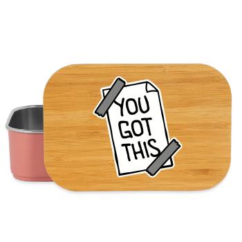 You Got This Motivierend Inspirierend Spruch Zitat - Lunch Box - Hellrosa - Vorne