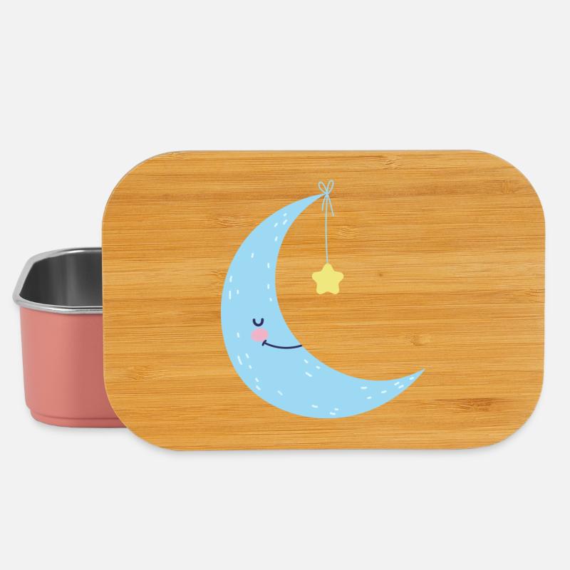 Moon and Star Night Bliss - Lunch Box - light pink