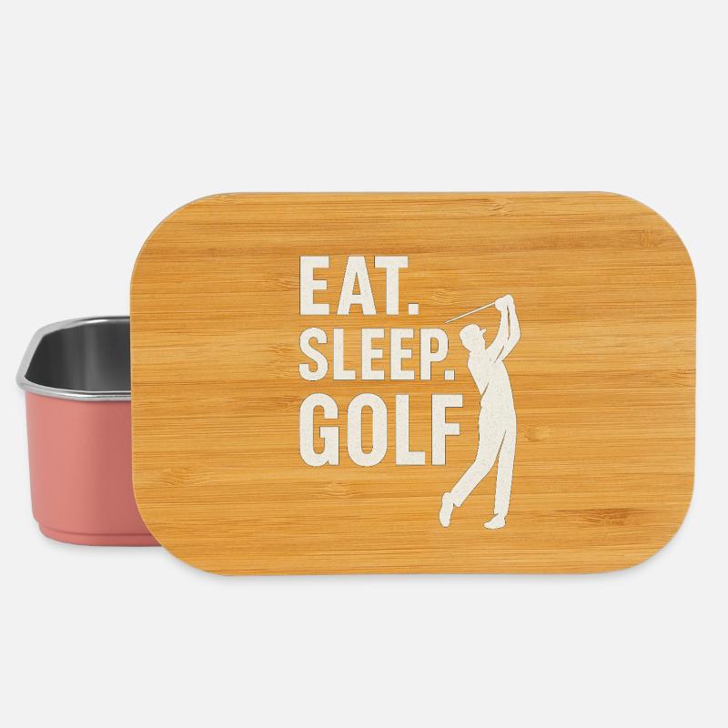 Eat Sleep Golf - Lunch Box - Hellrosa