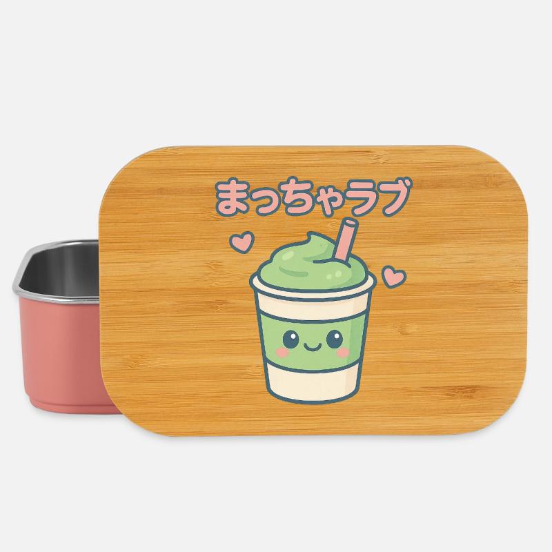Matcha Love Kawaii Drinking Mug - Boîte à goûter - rose clair