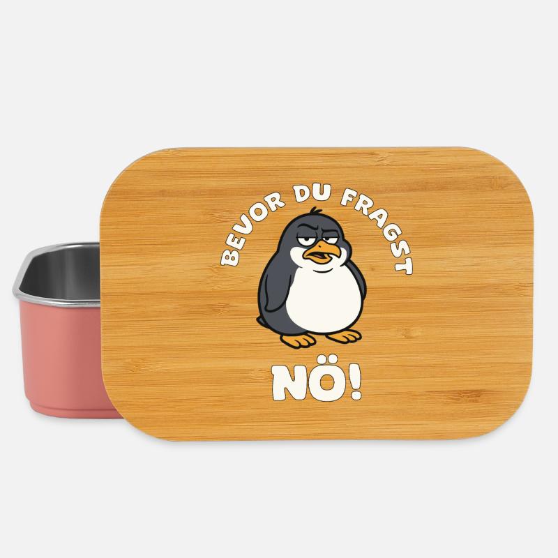 Bevor du fragst NÖ Pinguin - Lunch Box - Hellrosa