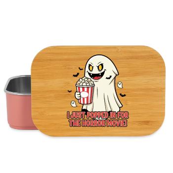 Popcorn Fantôme Film d’horreur Fun - Boîte à goûter - rose clair - Devant