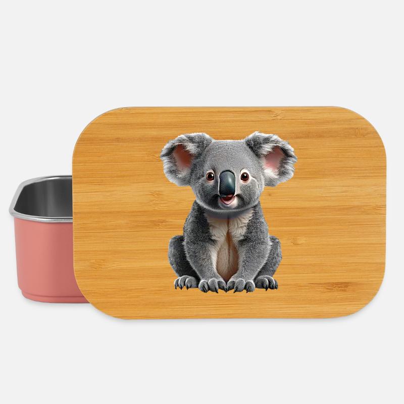 Koala - Boîte à goûter - rose clair